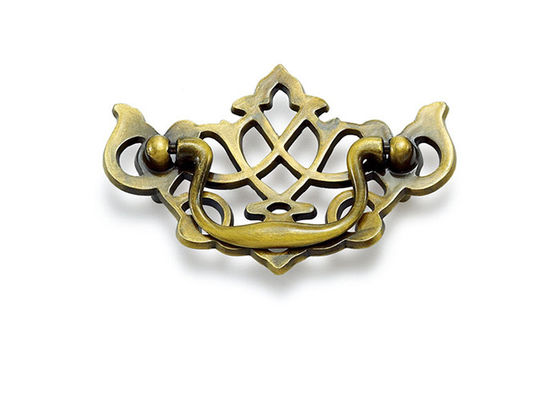 2 van het het Handvatzink van de schroeven Antieke Trekkracht Legering 111mm Lengte/73mm Breedte